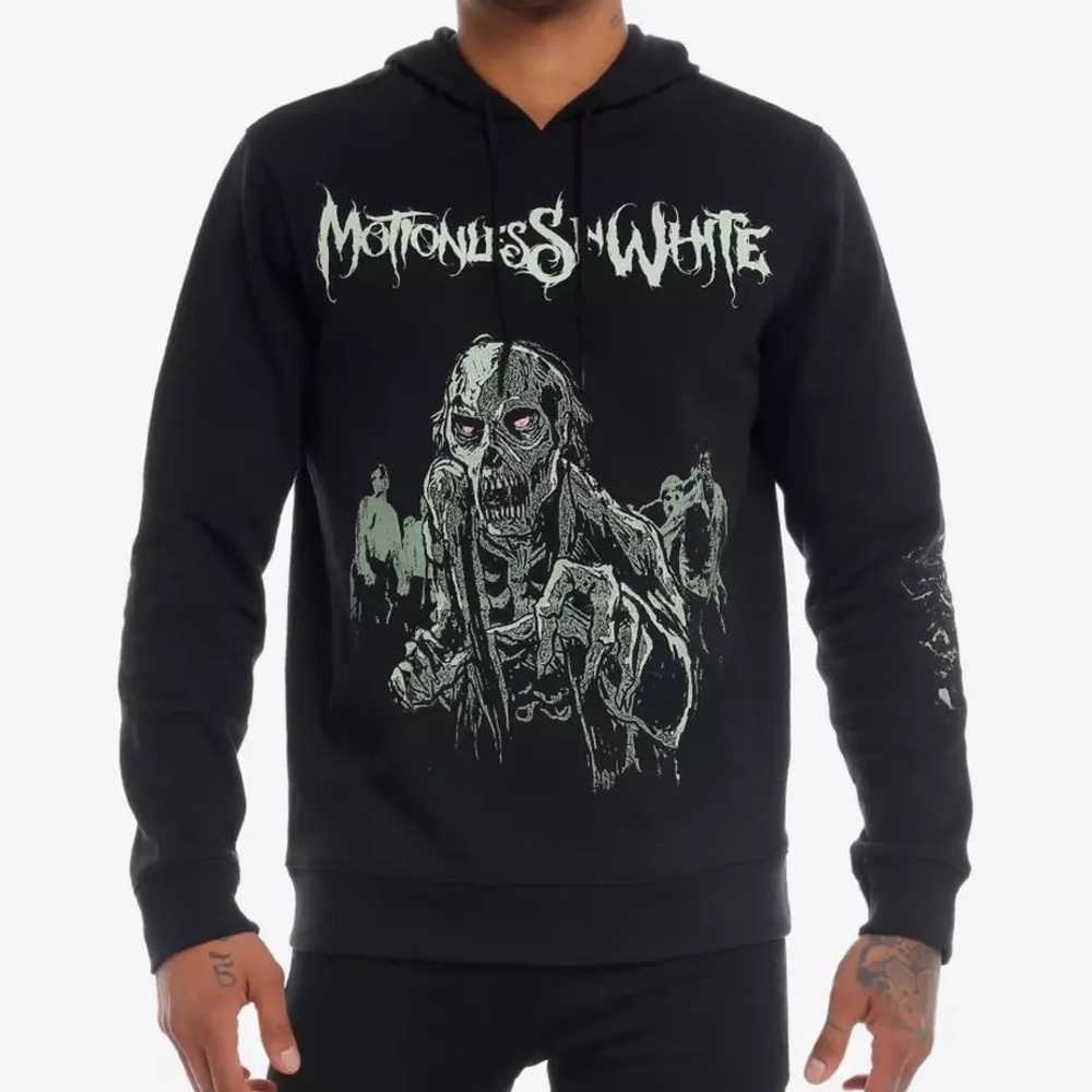 Unisex Motionless In White Zombies‎ Glow-In-The-Dark Hoodie Hot Topic